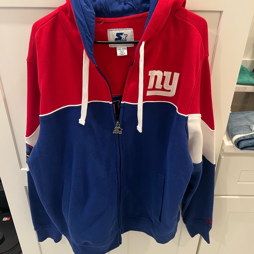 STARTER NY Giants Full Zip Hoodie